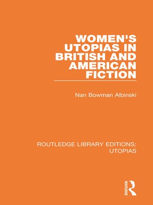 cover image of Women's Utopias in British and American Fiction